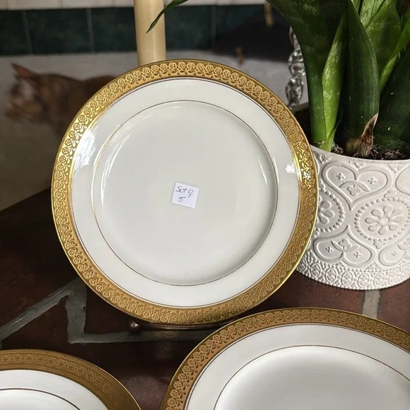 Limoges Set of 5 Small Plated - Picture 7 of 11